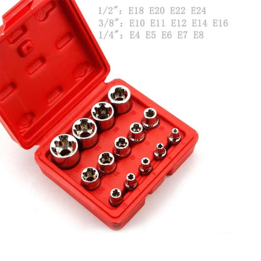 Набор торцевых ключей, FORCI, UANABQT10, черный, E Torx, 1/2 дюйм, 10 предметов