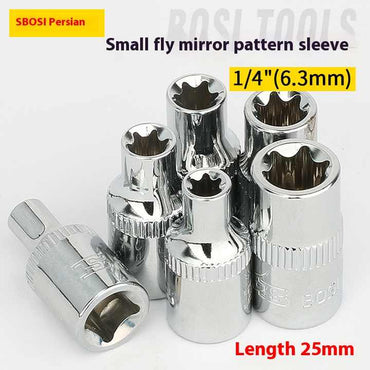 Головка, FORCI, UAQ8QE10, короткая, Torx, 1/4 дюйм, E10