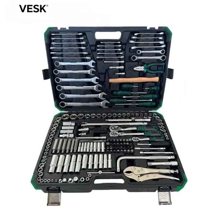 Başlıq Açar Dəsti, FORCI, UANABF202, 6 guşəli, Cırcır 1/2 düym, 202 parça