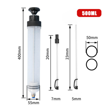 Yağlama Tapançası, FORCI, UASIPDP, Duru Yağ üçün, plastik, 500 ml