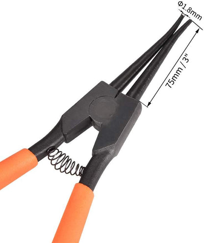 Прямогубцы для разжатия стопорных колец, FORCI, UAKOL13DSA, 33 sm