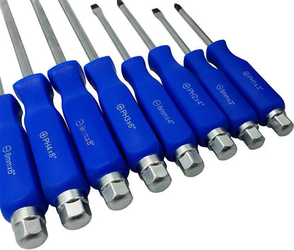 Набор отверток, FORCI, UANABOG, синий, 8 предметов
