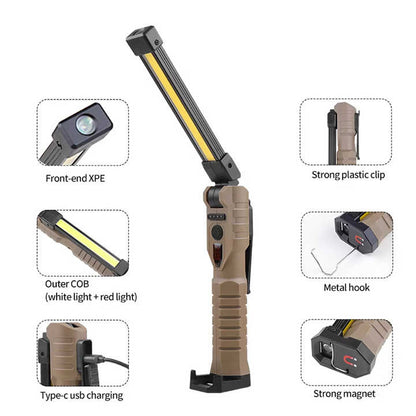 Фонарь-брелок, FORCI, UAFANP, COB LED, USB Type-C, перезаряжаемый, с функцией повербанка