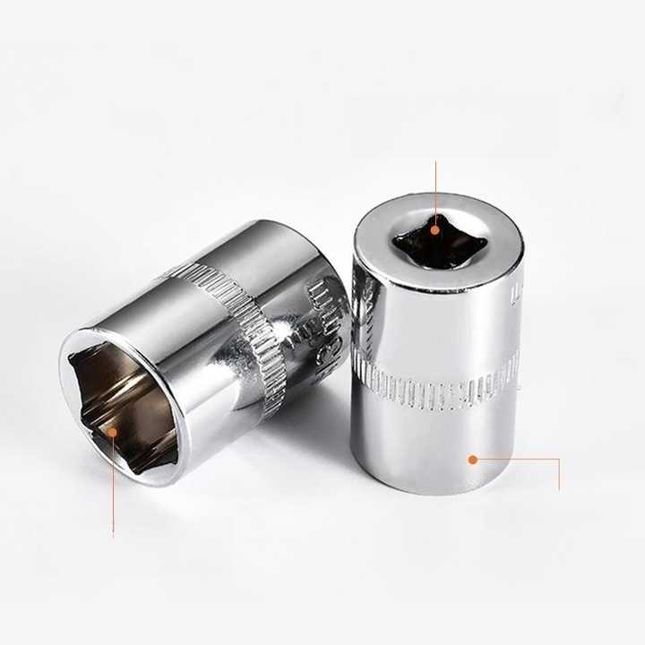 Головка, FORCI, UAQ8Q7, короткая, 6-гранная, 1/4 дюйм, 7 mm