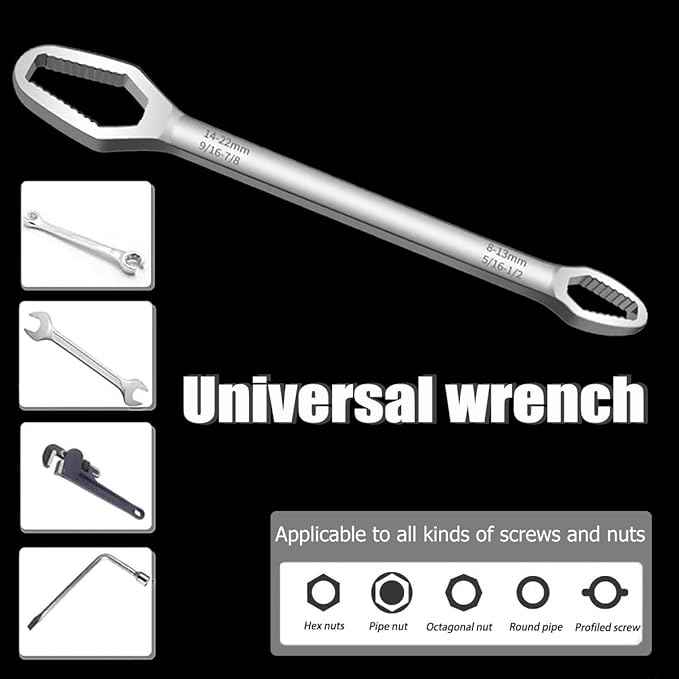 Гаечный ключ, FORCI, UAUNI8, многоразмерный, 8mm-dən 22mm-dək