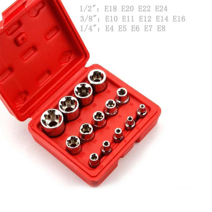Набор торцевых ключей, FORCI, UANABQT10, черный, E Torx, 1/2 дюйм, 10 предметов