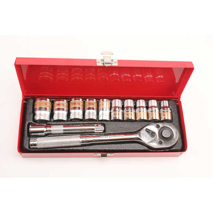 Набор торцевых ключей, FORCI, UANABD12U, 6-гранный, 1/2 дюйм, 12 parça