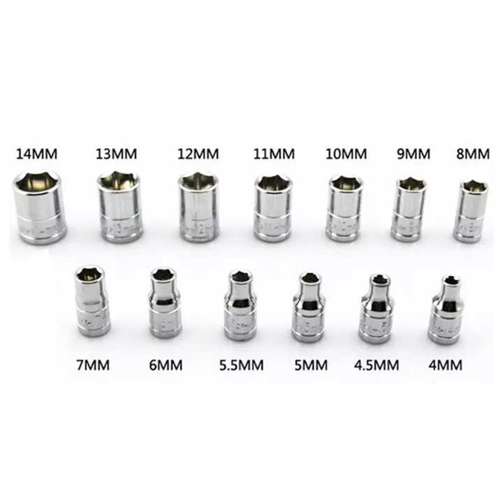 Головка, FORCI, UAQ8Q10, короткая, 6-гранная, 1/4 дюйм, 10 mm
