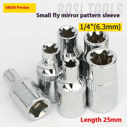 Головка, FORCI, UAQ8QE10, короткая, Torx, 1/4 дюйм, E10