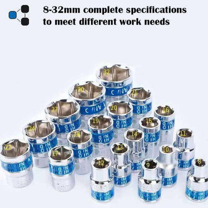 Головка, FORCI, UAQ156Q17, короткая, 6-гранная, 1/2 дюйм, 17 mm