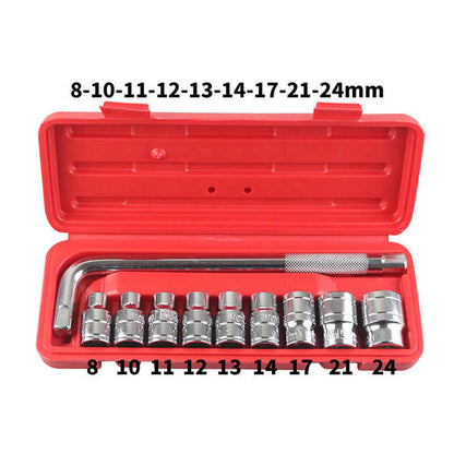 Набор торцевых ключей, FORCI, UANABQ10U, 6-гранный, 1/2 дюйм, 10 parça