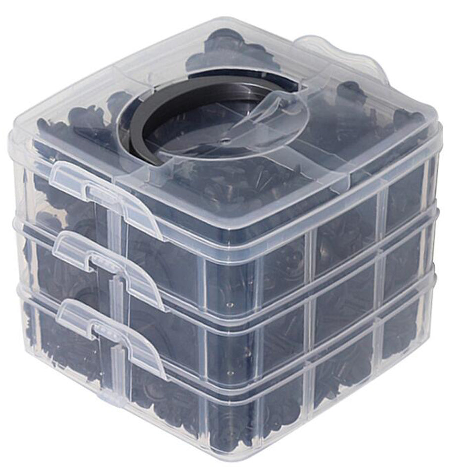 Düymə və Klips Dəsti, FORCI, UAKNO625, plastik, 625 parça
