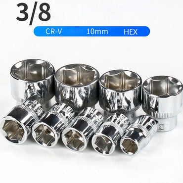 Головка, FORCI, UAQ10Q13, короткая, 6-гранная, 3/8 дюйм, 13 mm