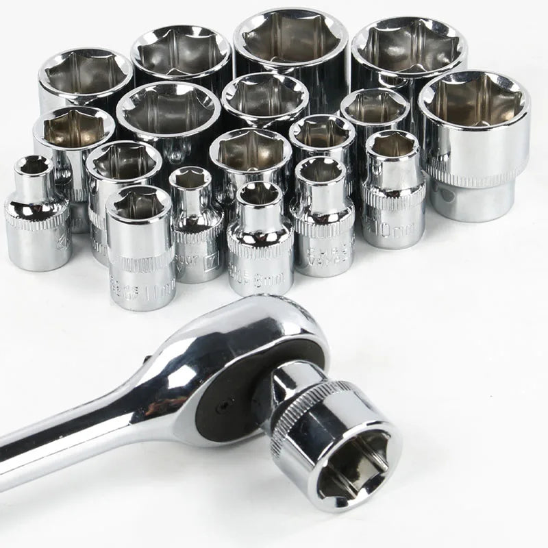 Головка, FORCI, UAQ10Q24, короткая, 6-гранная, 3/8 дюйм, 24 mm